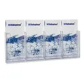 Produktbild: DIN Lang DL trifold Wand-Prospekthalter Flyerhalter Wanddisplay mit vier Fäch...