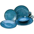 Produktbild: Tafelservice Capri Blau/Schwarz, 12-teilig