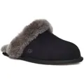 Produktbild: UGG Scuffette II Hausschuh Homeslippers, Hausschuh mit kuscheligem Fellimitat-Kragen grau|schwarz 38,5 EU