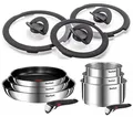 Produktbild: TEFAL INGENIO EMOTION TOPFSET 11-TEILIG, TÖPFE + PFANNEN + GLASDECKELN + GRIFFE