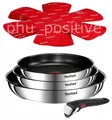 Produktbild: TEFAL INGENIO EMOTION PFANNENSET 8-TEILIG, PFANNEN + GRIFF + FILZTRENNWÄNDE, NEU