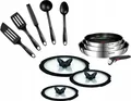 Produktbild: TEFAL INGENIO EMOTION PFANNENSET 12-TEILIG PFANNE GLASDECKELN GRIFF KÜCHENHELFER