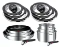 Produktbild: TEFAL INGENIO EMOTION TOPFSET 14-TEILIG, TÖPFE, PFANNEN, GLASDECKELN, 2 GRIFFE