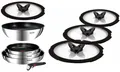 Produktbild: TEFAL INGENIO EMOTION PFANNENSET 9-TEILIG PFANNEN, WOKPFANNE, GLASDECKELN, GRIFF