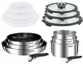 Produktbild: TEFAL INGENIO EMOTION TOPFSET 14-TEILIG, TÖPFE, PFANNEN, DECKELN, GRIFFE, OVP