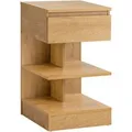 Produktbild: SoBuy Nachttisch mit Schublade und 2 Ablagen Beistelltisch 39x65x39cm Natur FBT49-N
