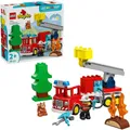 Produktbild: LEGO® LEGO KUNSTSTOFFBAUKÄSTEN Löschauto mit Schlauch und Feuerwehrmann