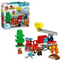 Produktbild: 5702018056530 LEGO DUPLO® Wóz strażacki z wężem i strażakiem 10473 LEGO