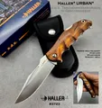 Produktbild: Haller® 83723 | e.d.c. Taschenmesser URBAN Padouk Holz-Griff 440Stahl Etui +Box