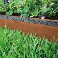 Produktbild: Rasenkante Corten 1,18m x0,13m Rasenkantenband Mähkante Beetkante Metall