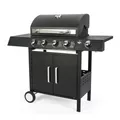 Produktbild: EL FUEGO SAN ANGELO 4+1 Gasgrill 4 Hauptbrenner + 1 Seitenbrenner Grillwagen Neu