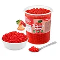 Produktbild: INSPIRE FOOD Bubble Tea Perlen Erdbeere für Bubble Tea | Popping boba Perlen, Tapioka Fruchtperlen und Boba Perlen - 100% vegan und glutenfrei, ohne künstliche Farbstoff, 1KG