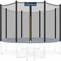 Produktbild: KIDUKU® Sicherheitsnetz Fangnetz Schutznetz Netz für Trampolin Ersatznetz 305 cm - 6 Stangen