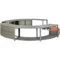 Produktbild: vidaXL Whirlpool-Umrandung Grau Poly Rattan 46459