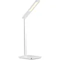 Produktbild: Lunartec Schreibtisch-Lampe, Qi-kompatibel, 4 Lichtfarben, 800 Lumen, dimmbar