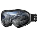 Produktbild: OutdoorMaster OTG Skibrille/Snowboardbrille für Damen, Herren & Jugendliche, 100% UV-Schutz, Herren Kinder damen, Black3