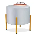 Produktbild: Hocker Polsterhocker Sitzhocker Samthocker Beistellhocker Wohnzimmerhocker Samt