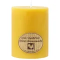 Produktbild: Stumpenkerze, 100% reines Bienenwachs, KERZENFARM HAHN, 60/45 mm, Brenndauer ca. 11h
