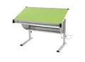 Produktbild: Kinder-/Jugend-Schreibtisch Schülerschreibtisch Bürotisch Preston, höhenverstellbar, neigbar ~ grün