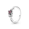 Produktbild: PANDORA Disney Die Schöne und das Biest Rose Ring in Sterling-Silber mit Zirkonia, Gr. 54, 190017C01-54