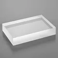 Produktbild: Acrylblock 70x105x20mm transparent mit rundum seidenmatten/satinierten Seitenkanten/Acryl/Acrylglas - Zeigis®
