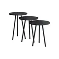 Produktbild: Couchtisch 3er-Set  Mirola , schwarz , Maße (cm): B: 35 H: 52