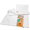 Produktbild: sleepling – Kinderbetten Set, Kinderkopfkissen 40 x 60 cm, Bettdecke 100 x 135 cm, 4-Jahreszeitendecke