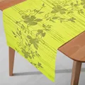 Produktbild: Miami 3D Druck Tischläufer Tablerunner Breite 40 cm Länge und Farbe wählbar Grün 40 x 150 cm