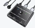 Produktbild: Camgeet USB C KVM Switch 2 PC 1 Monitor 4K@60Hz, 2 IN 1 OUT USB Switch