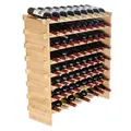 Produktbild: VEVOR 72 Weinregal Flaschenregal Flaschenständer Weinschrank Stapelbar 8-Etagen