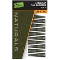Produktbild: Fox Naturals Size 7 Lead Clips Tail Rubbers - 10 Leadclips, Bleiclips, Angelzubehör zum Karpfenfischen, Schlauch, Rubber
