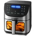 Produktbild: STEINBORG Heißluftfritteuse, 1700 W, 3-in-1 Allroundgerät,12 automatische Programme,LED-Touch-Display schwarz