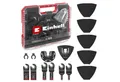 Produktbild: Einhell Bohrer- und Bit-Set Original Einhell XL-PLUS-CASE 35-tlg. KFZ-Multitool-Set (BiM-Tauchsäge, (6x BIM-Tauchsägeblätter (2x 34 / 2x 22 / 2x 10 mm), 1x BIM-Halbrund-Sägeblatt (87 mm), 1x Delta-Trägerplatte (93 mm), 25x Siliziumcarbid-Schleifpapier für Metall (5x K 60 / 5x K 80 / 5x K 120 / 5x K 180 / 5x K 240), 2x Dremel-Adapter, 1x Aufbewahrungsbox (30,0 x 23,0 x 5,3 cm), 35-tlg), Original Einhell XL-PLUS-CASE 35-tlg. KFZ-Multitool-Set (BiM-Tauchsäge