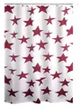 Produktbild: RIDDER Duschvorhang Textil Star rot 180x200 cm