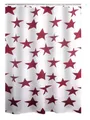 Produktbild: Ridder Duschvorhang Star rot Breite 180 cm