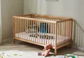 Produktbild: Kids Collective Kinderbett Babybett Gitterbett 60x120 und 70x140 cm herausnehmbare Sprossen (mit Lattenrost und herausnehmbaren Sprossen ab Geburt bis zum 3. LJ), 70x140 cm in natur