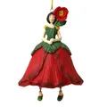 Produktbild: Mohnblumen Blumen Mädchen zum Hängen mit Geschenkbox Flower Fairy Figur/Dekofigur/Blumenkind/Blumenskulptur - ROSEMARIE SCHULZ® Heidelberg