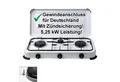 Produktbild: BlueCraft Gaskocher 3 flammig mit Zündsicherung 50mbar Propan Gas Campingkocher 5,25 kW, Camping Gas Kocher 3 flammen für Gasflasche Gasherd Gas-Kochfeld