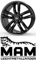 Produktbild: 4x MAM RS3 8,5x19 5/114,3 ET45 Black Painted