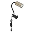 Produktbild: GLOBO LIGHTING Klemmleuchte, Leuchtmittel nicht inklusive, Schreibtischlampe klemmbar Schwanenhals Leselampe Bett Klemme
