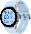 Produktbild: Samsung Galaxy Watch FE 40 mm Aluminiumgehäuse silver am Silikonarmband blau [Wi