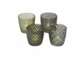 Produktbild: Spetebo Windlicht Glas Teelichthalter 4er transparent grün (Set, 4 St., 4er-Set)