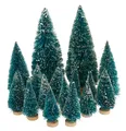 Produktbild: VBS Miniatur Tannenbaum, 16er-Set, beschneit
