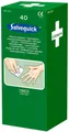 Produktbild: Salvequick® Erste-Hilfe-Set Wundreinigungstücher 11x12cm einzeln verpackt im Spender VE=40 Stück