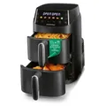 Produktbild: GOURMETmaxx FryUp XS Heissluftfritteuse Doppelkammer - Vertikal Airfryer 2x 2,5L - Schwarz