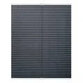 Produktbild: Lichtblick Plissee Klemmfix, ohne Bohren, verspannt, lichtdurchlässig, Blickdicht, Uni, mit eleganter Crushed Optik 45 cm x 130 cm (B x L), Grau