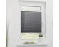 Produktbild: Faltenplissee Tageslicht mit Seitenverspannung grau 45x130 cm