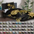 Produktbild: Sanilo® Bettwäsche 135x200 cm, 100% feinste Baumwolle, 2-teilig, Bettbezug, Kissenbezug 80x80cm, Oeko-TEX Zertifiziert (2-teilig 135x200 cm, Golden Leaves)