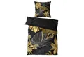 Produktbild: Sanilo Bettwäsche Golden Leaves 135x200 cm, Bettbezug und Kissenbezug, Baumwolle, 2 teilig, mit Reißverschluss