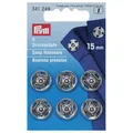 Produktbild: Prym Annäh-Druckknöpfe (15 mm/ silberfarbig/ 6 St.)